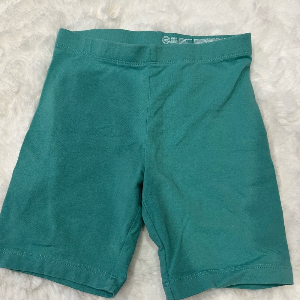 Teal Biker Shorts